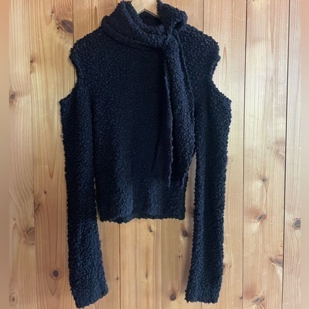 Chloe Black Textured Sweater